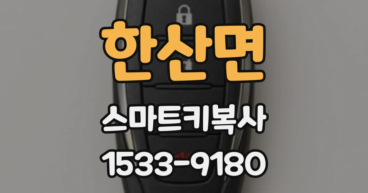 한산면 스마트키복사