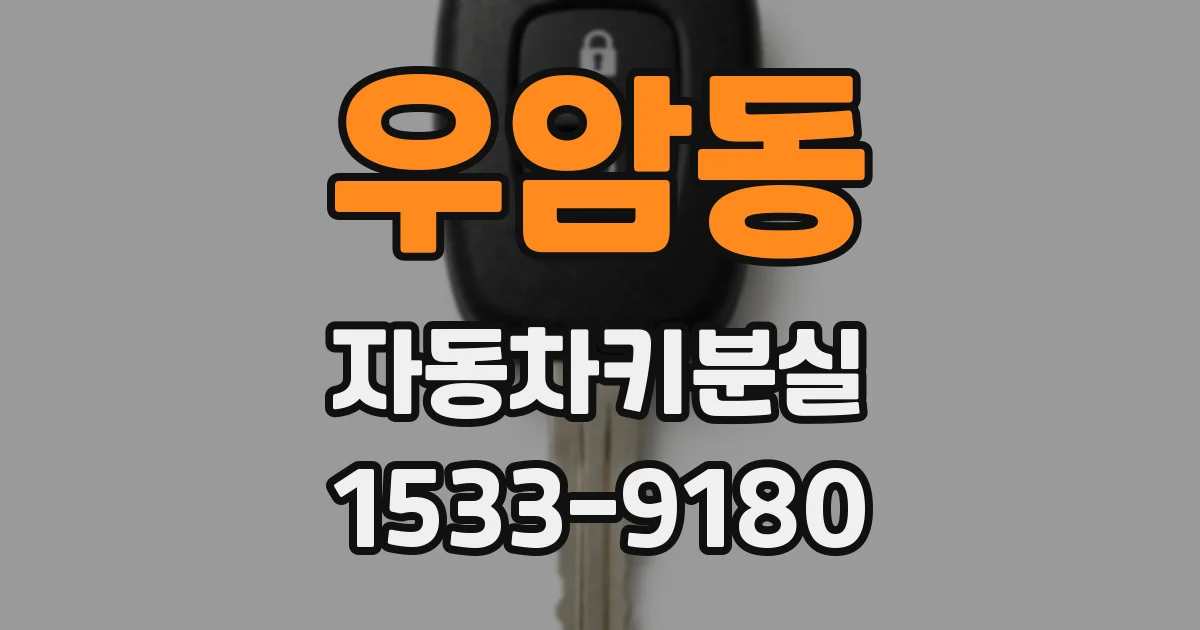 우암동 자동차키분실