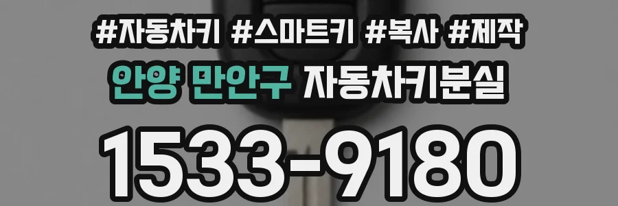 안양 만안구 자동차키분실