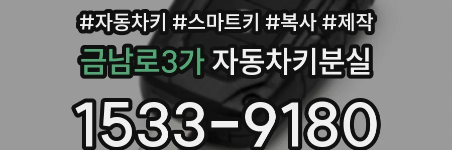 금남로3가 자동차키분실