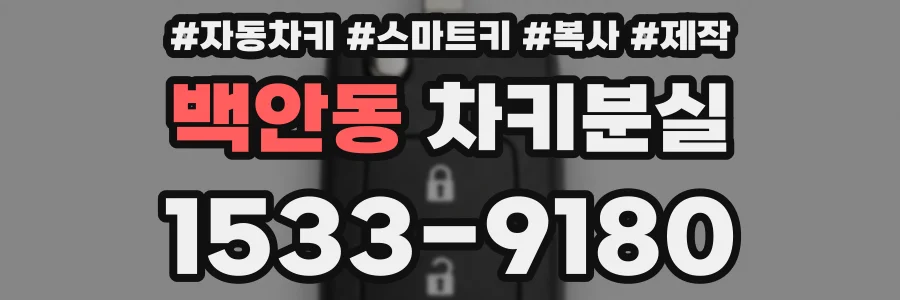 백안동 차키분실