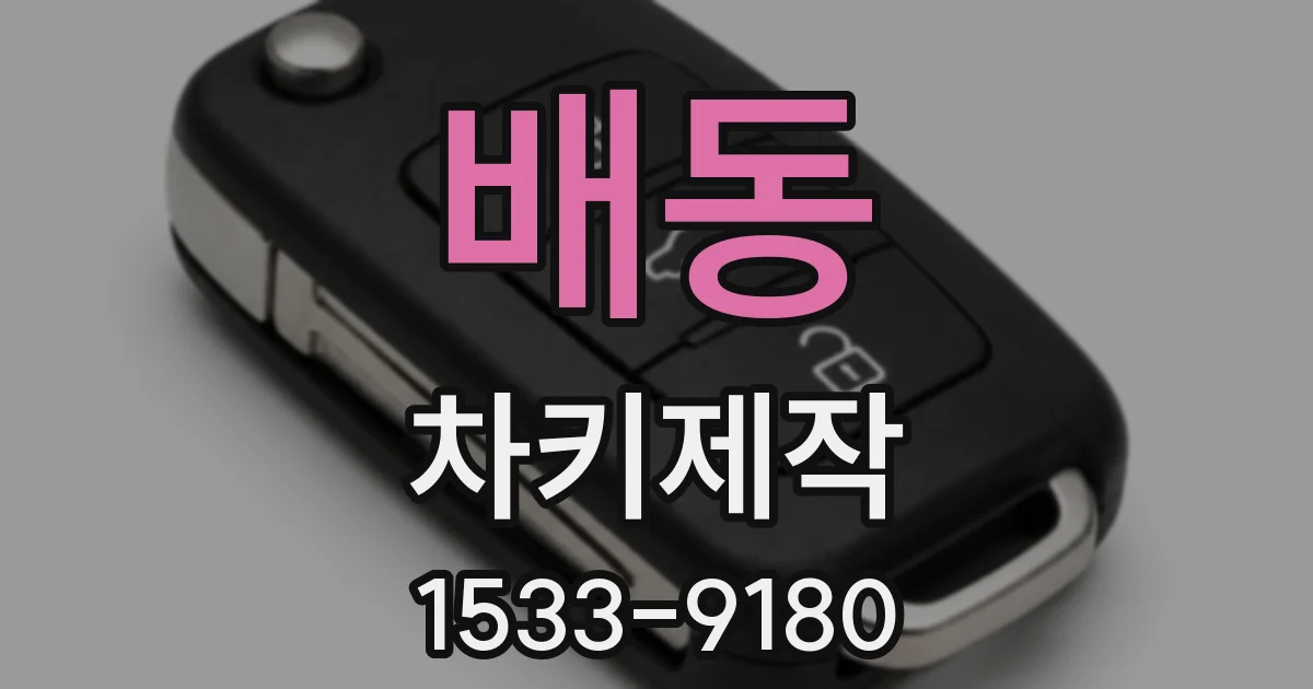 배동 차키제작