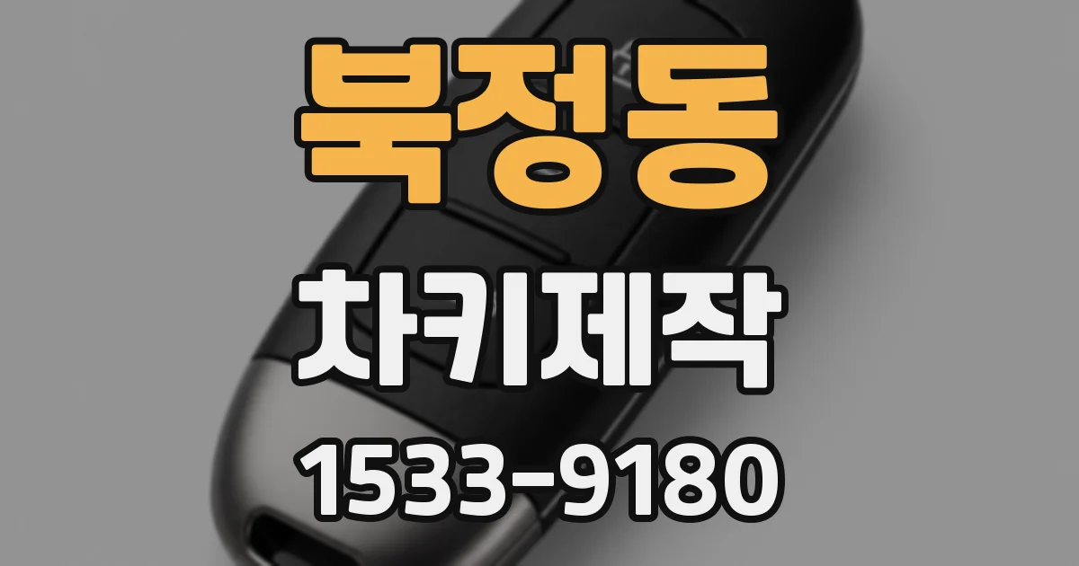 북정동 차키제작