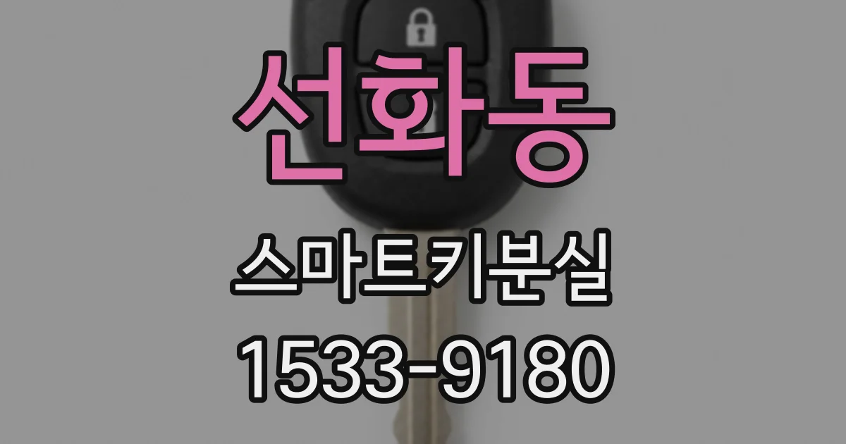 선화동 스마트키분실