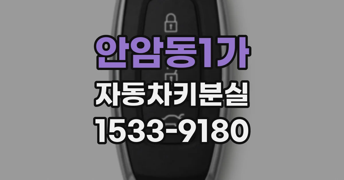 안암동1가 자동차키분실