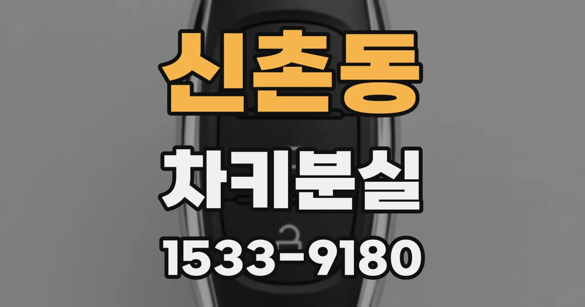 신촌동 차키분실