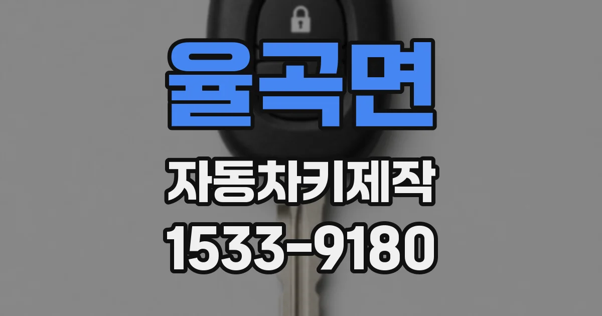 율곡면 자동차키제작