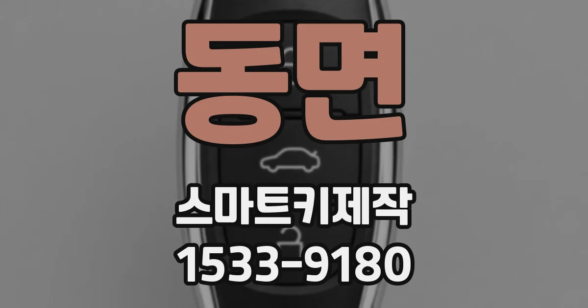 동면 스마트키제작