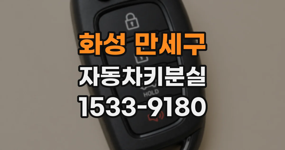 화성 만세구 자동차키분실