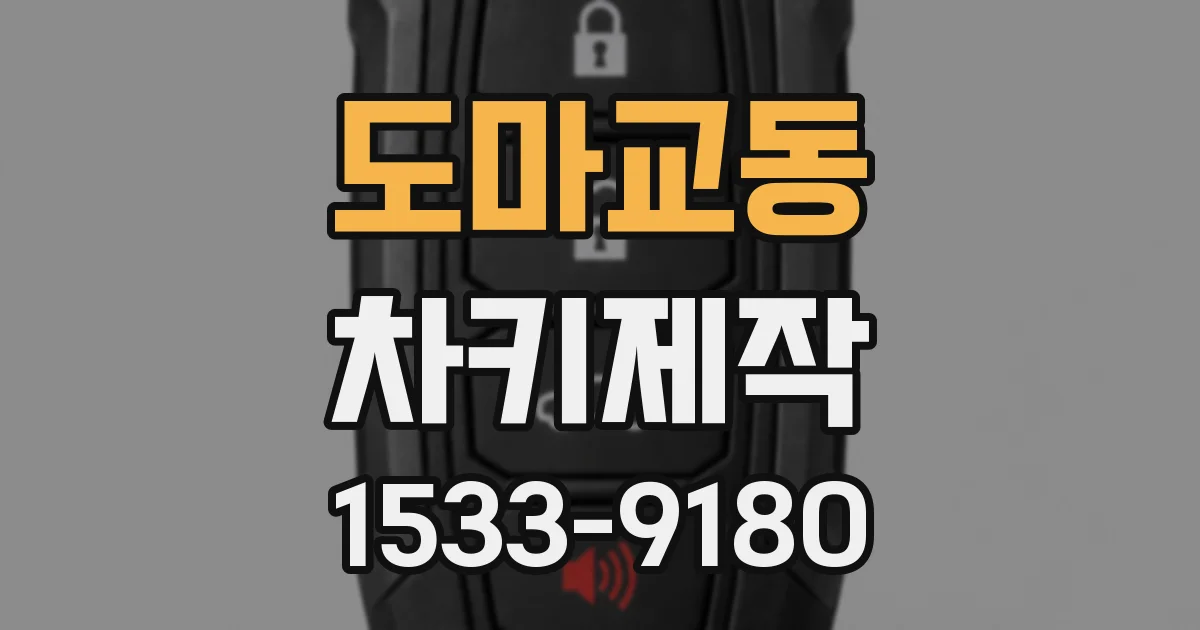 도마교동 차키제작