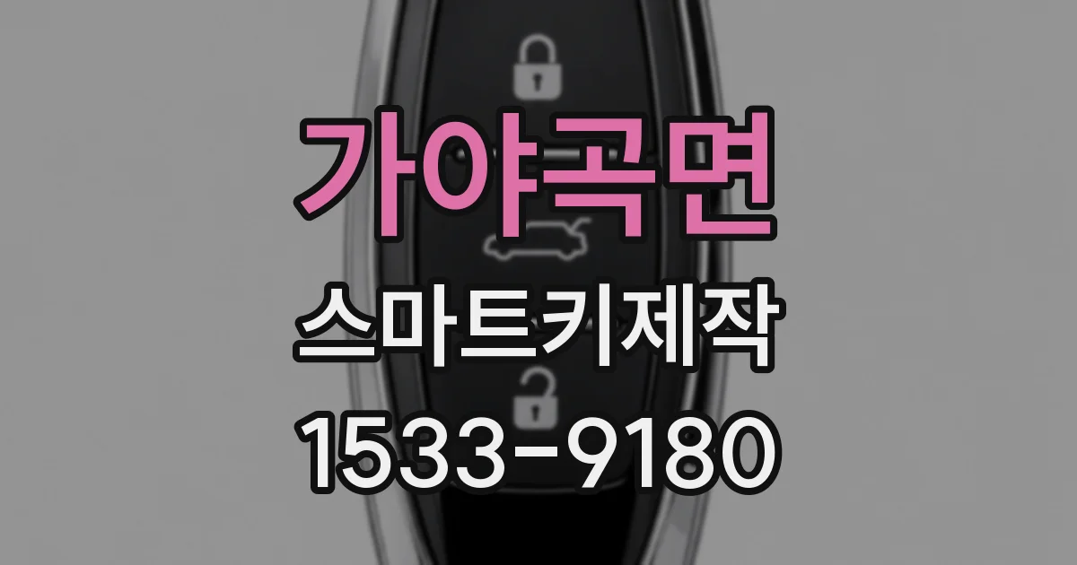 가야곡면 스마트키제작
