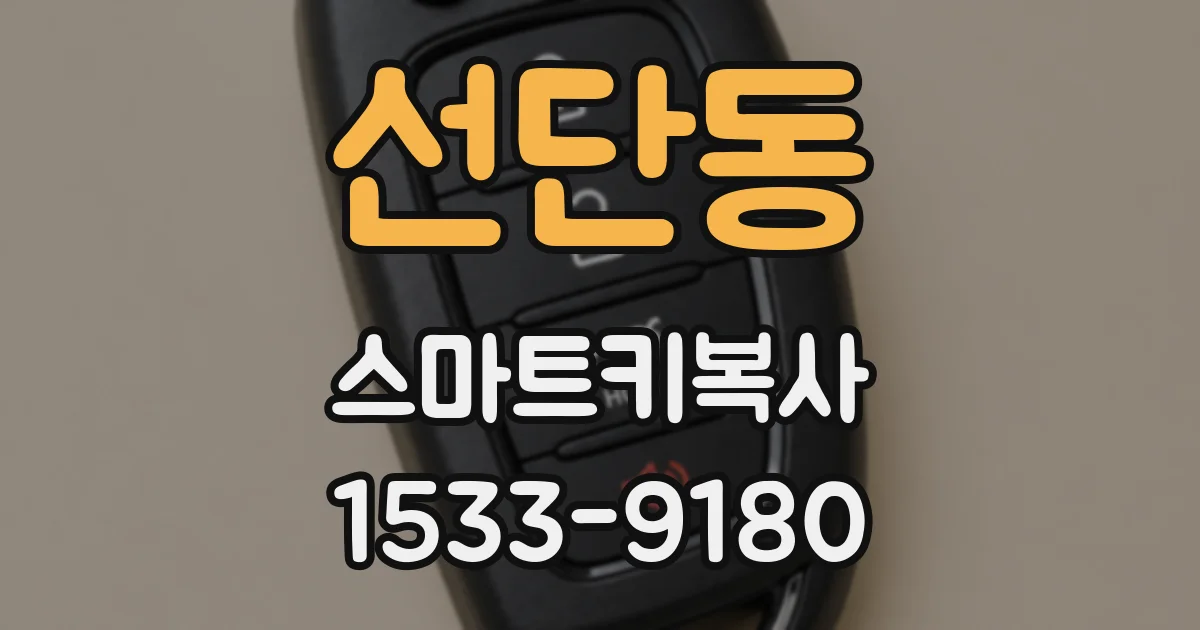 선단동 스마트키복사