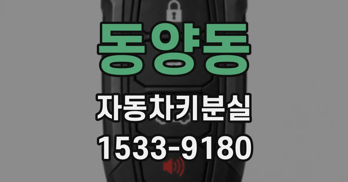 동양동 자동차키분실