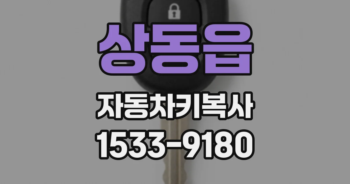 상동읍 자동차키복사