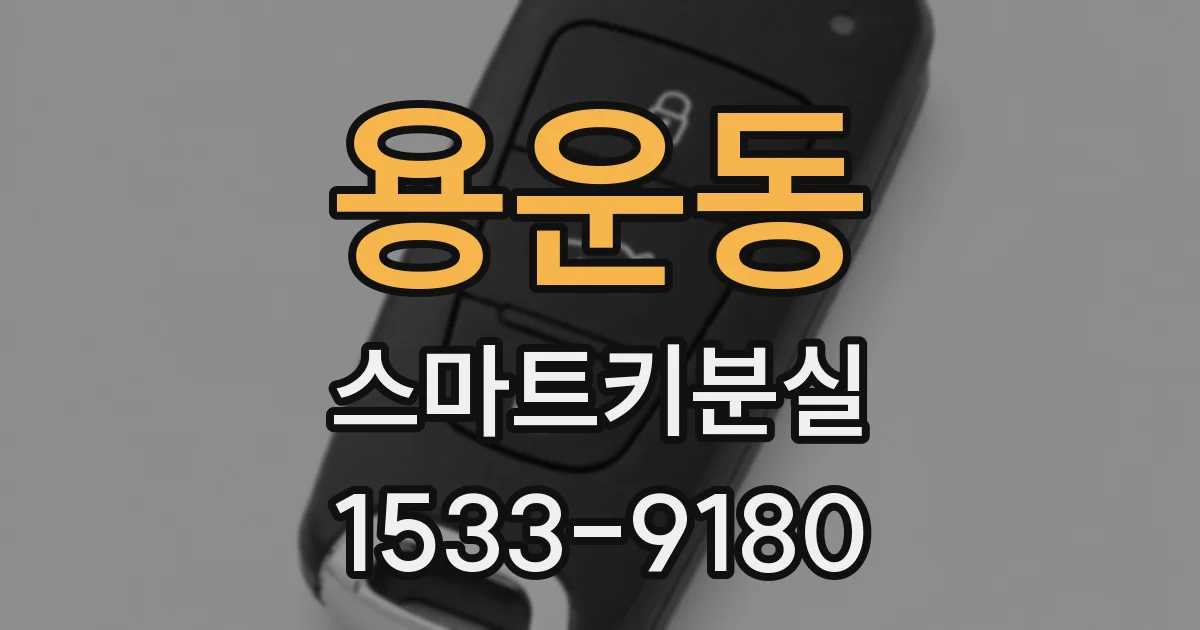 용운동 스마트키분실