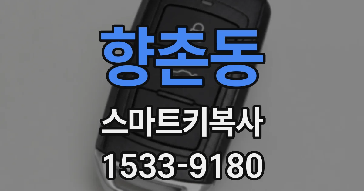 향촌동 스마트키복사