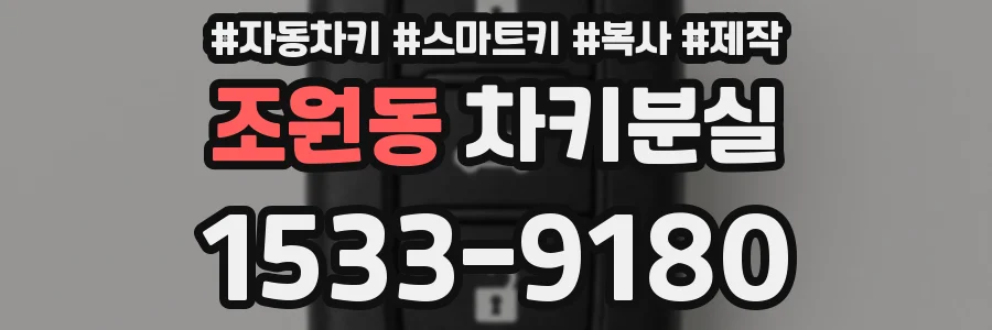 조원동 차키분실
