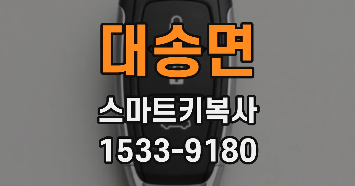 대송면 스마트키복사