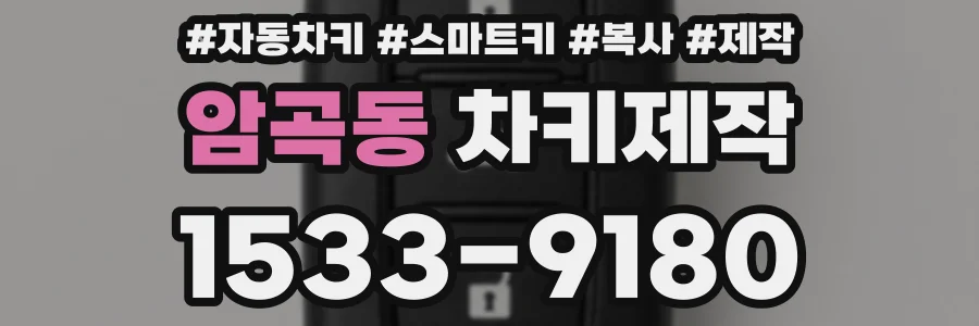 암곡동 차키제작