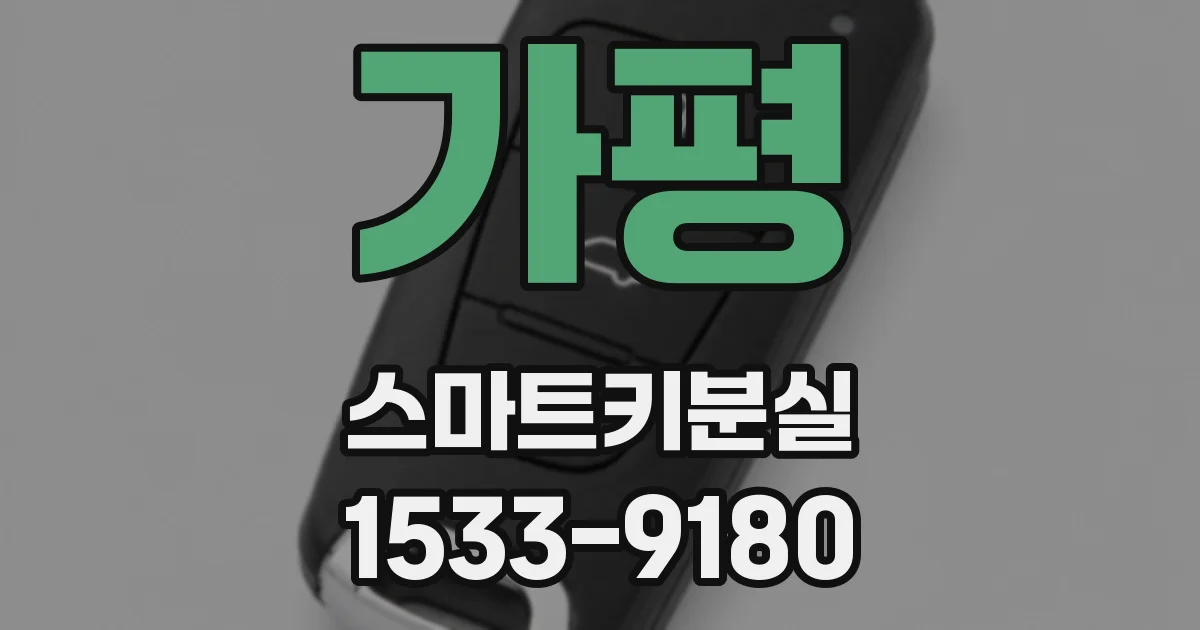 가평 스마트키분실