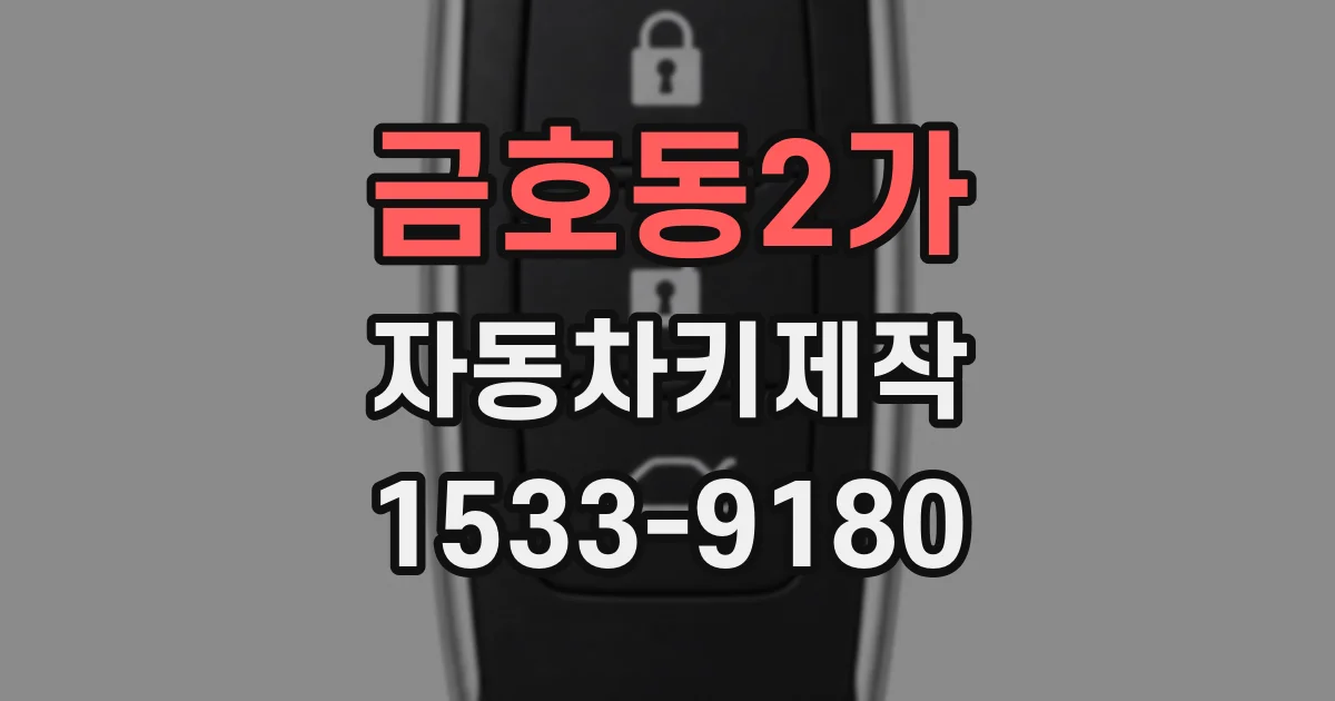 금호동2가 자동차키제작