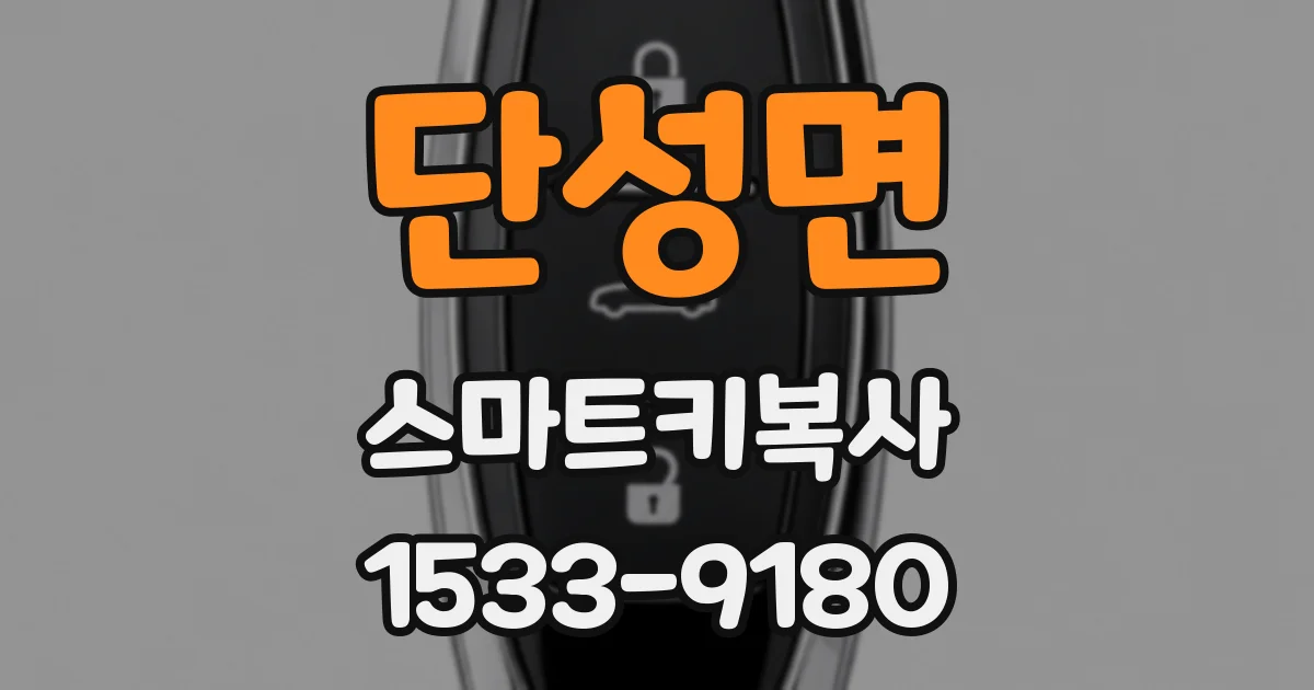단성면 스마트키복사