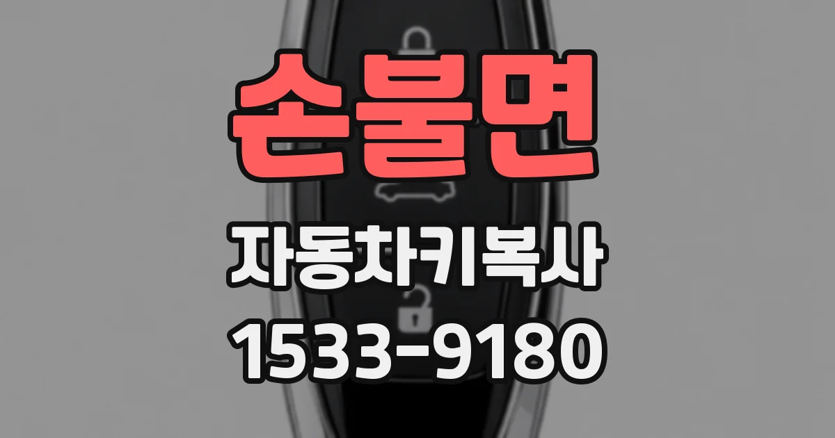 손불면 자동차키복사