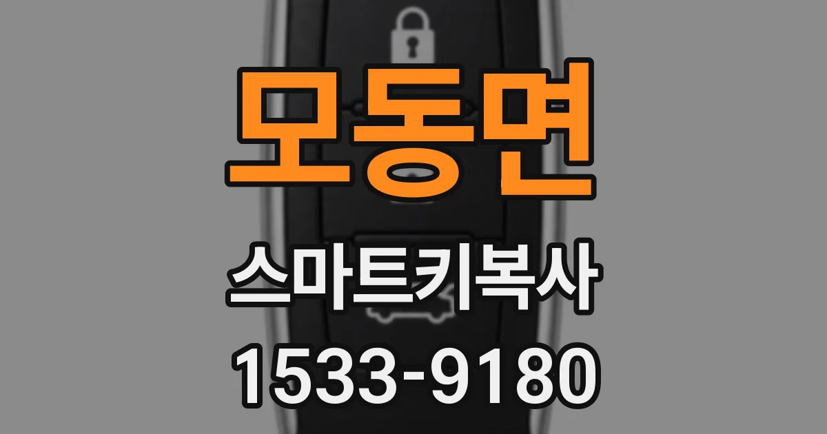 모동면 스마트키복사