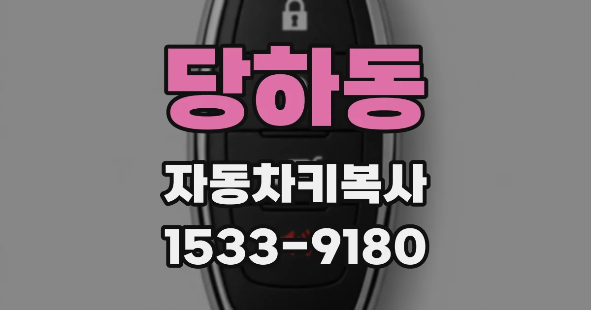 당하동 자동차키복사