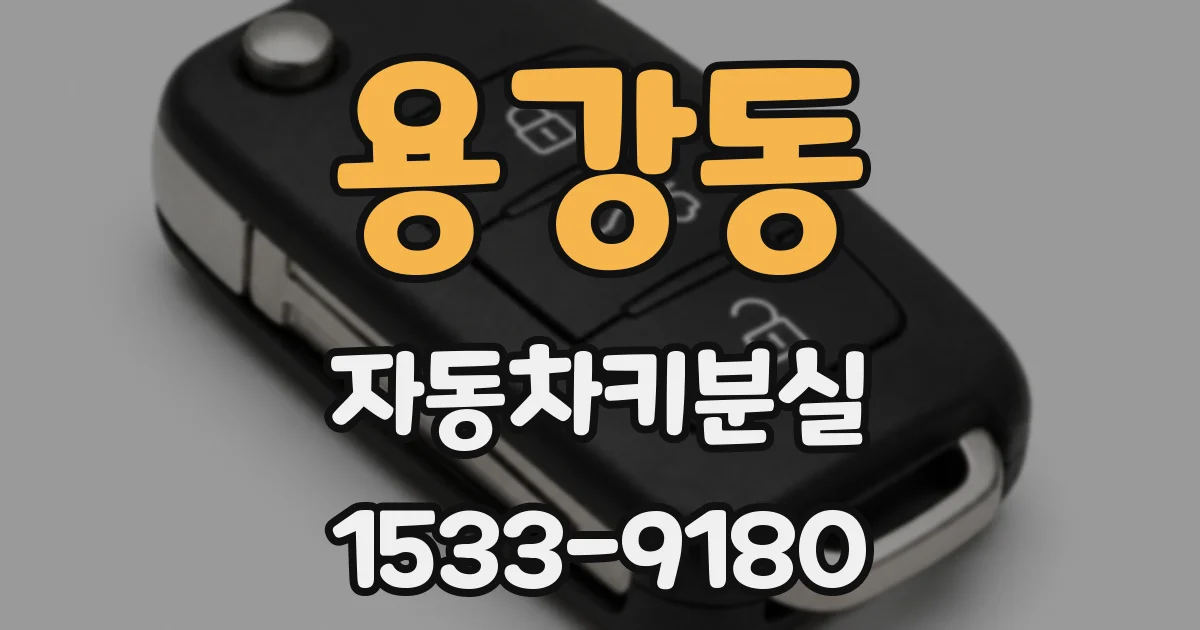 용강동 자동차키분실