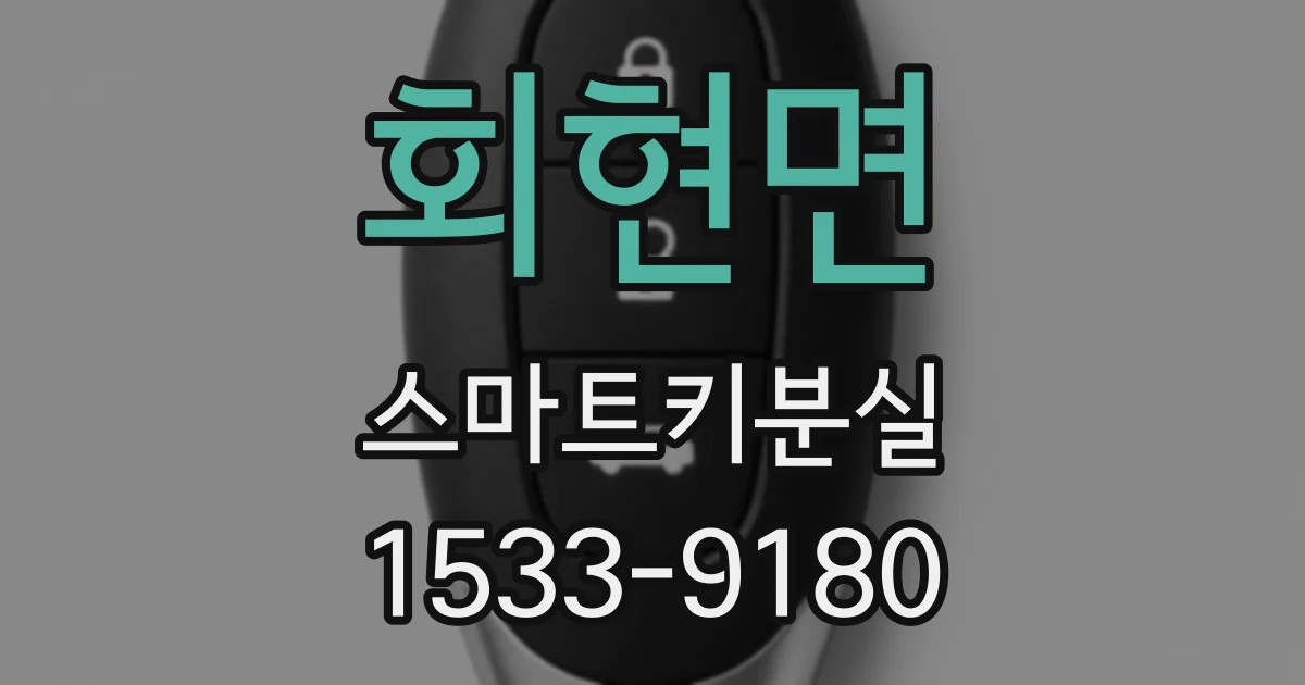 회현면 스마트키분실