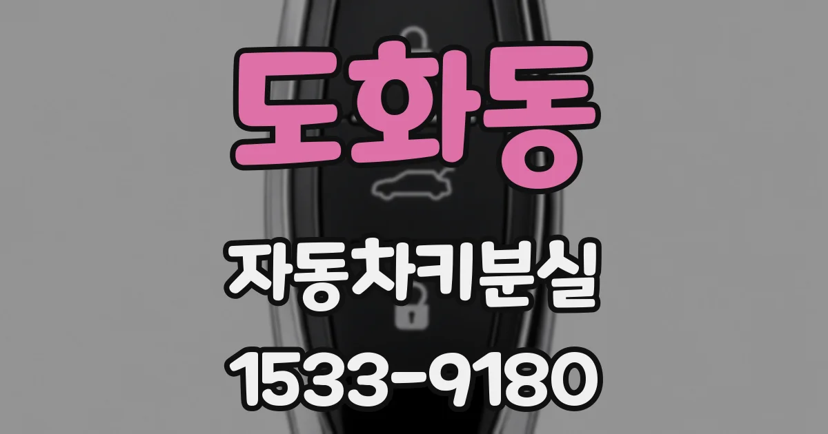 도화동 자동차키분실