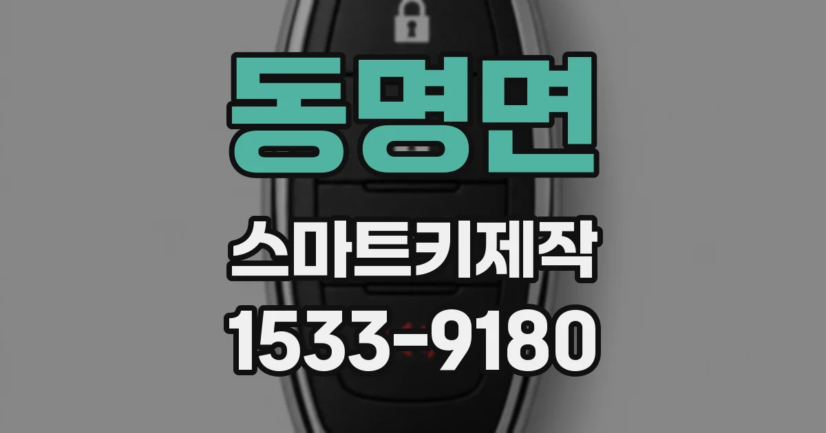 동명면 스마트키제작
