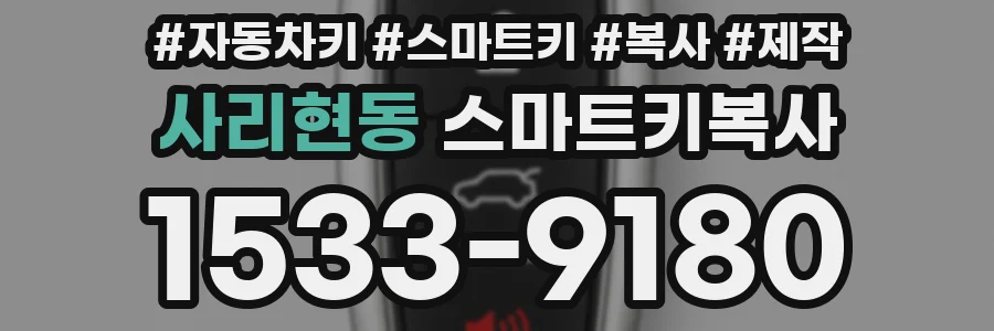 사리현동 스마트키복사