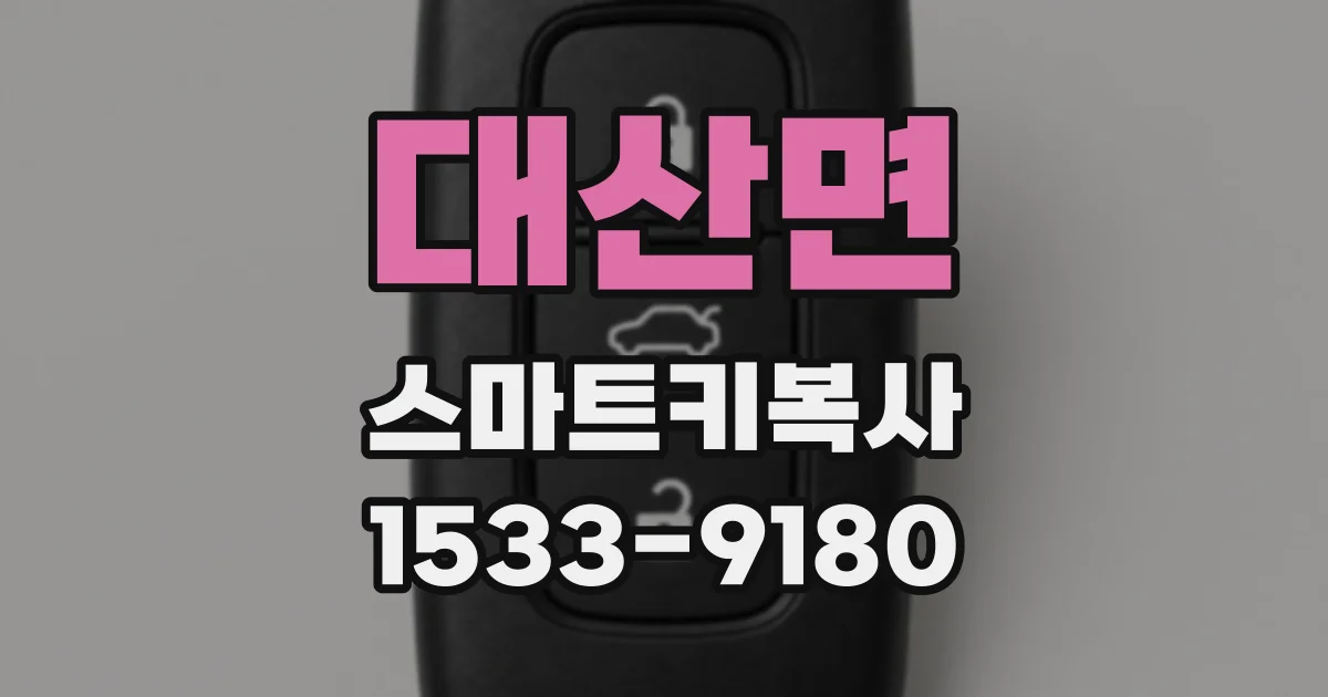 대산면 스마트키복사