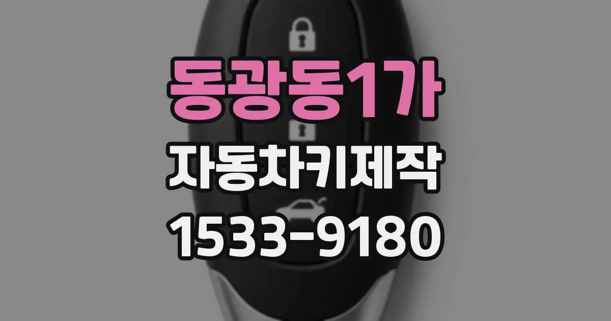 동광동1가 자동차키제작