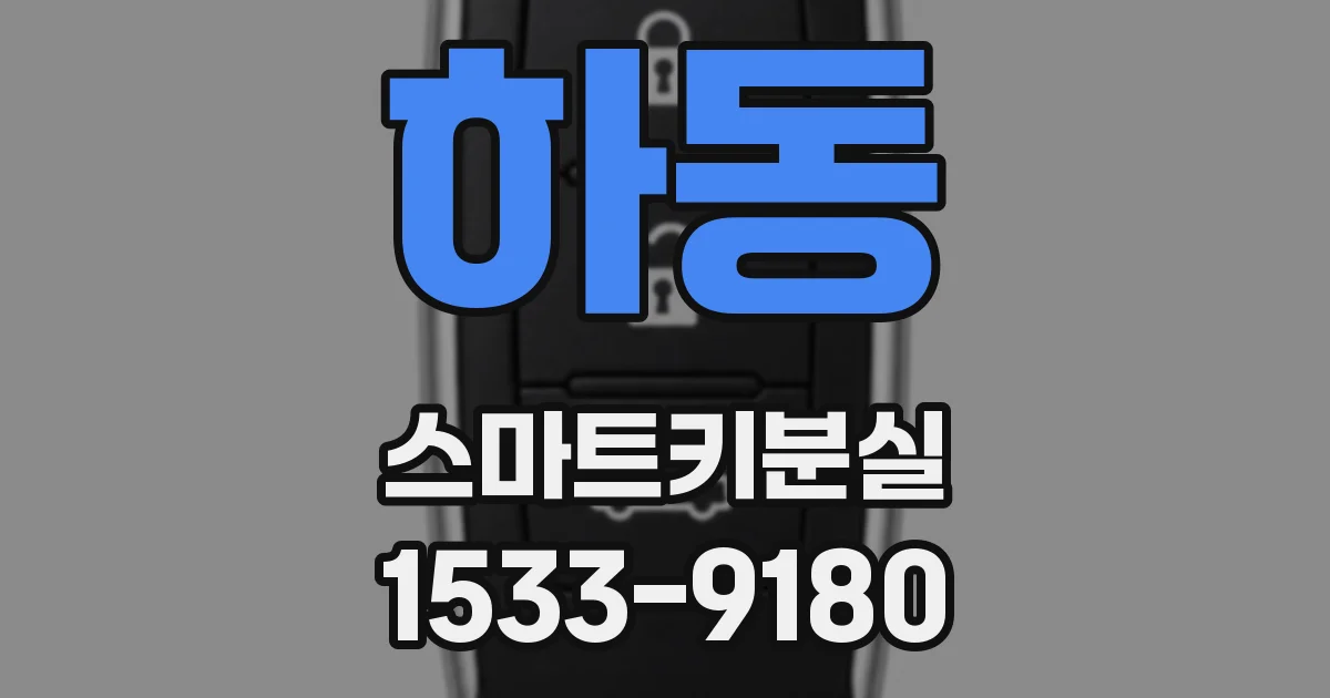 하동 스마트키분실