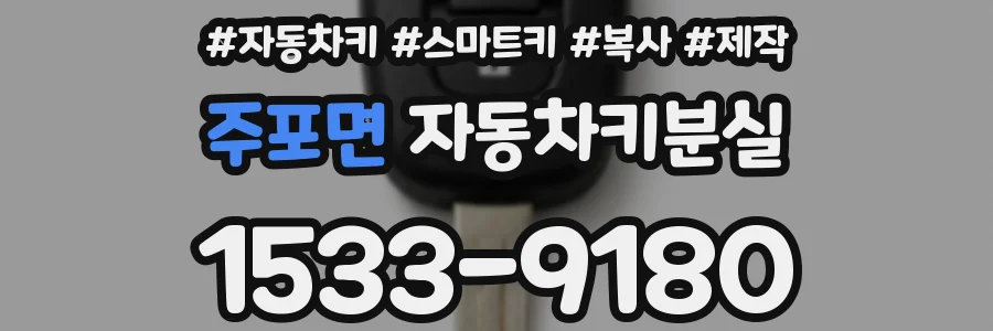 주포면 자동차키분실