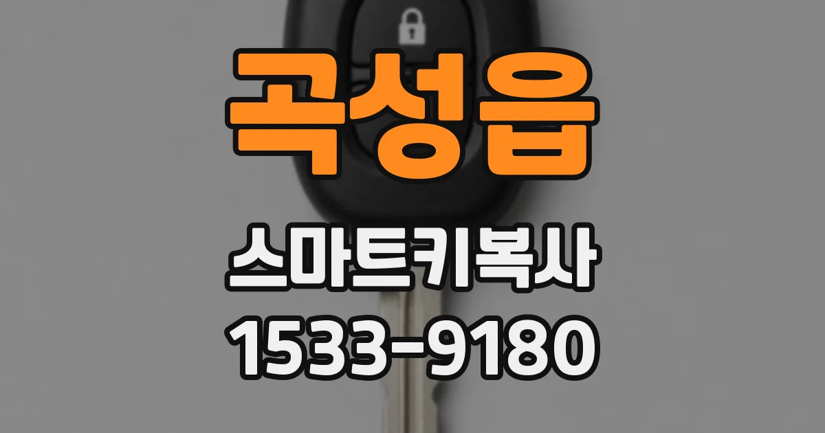곡성읍 스마트키복사