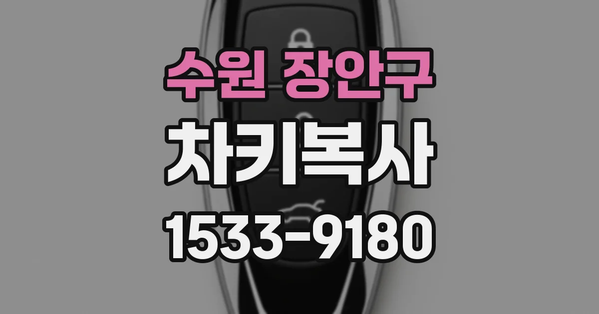 수원 장안구 차키복사
