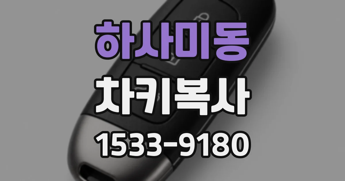 하사미동 차키복사