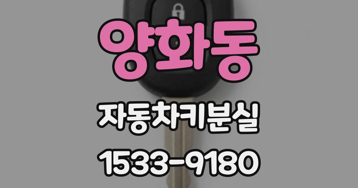 양화동 자동차키분실