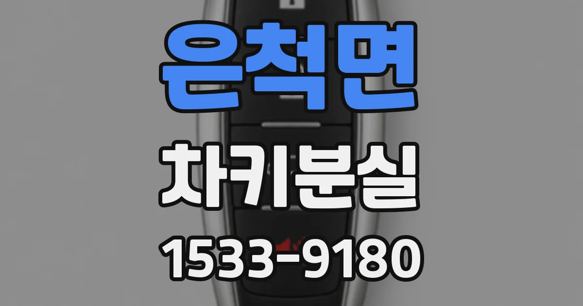 은척면 차키분실