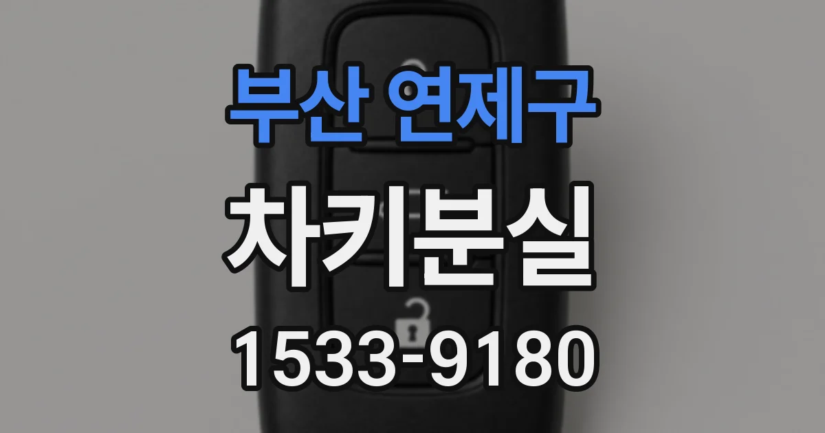 부산 연제구 차키분실
