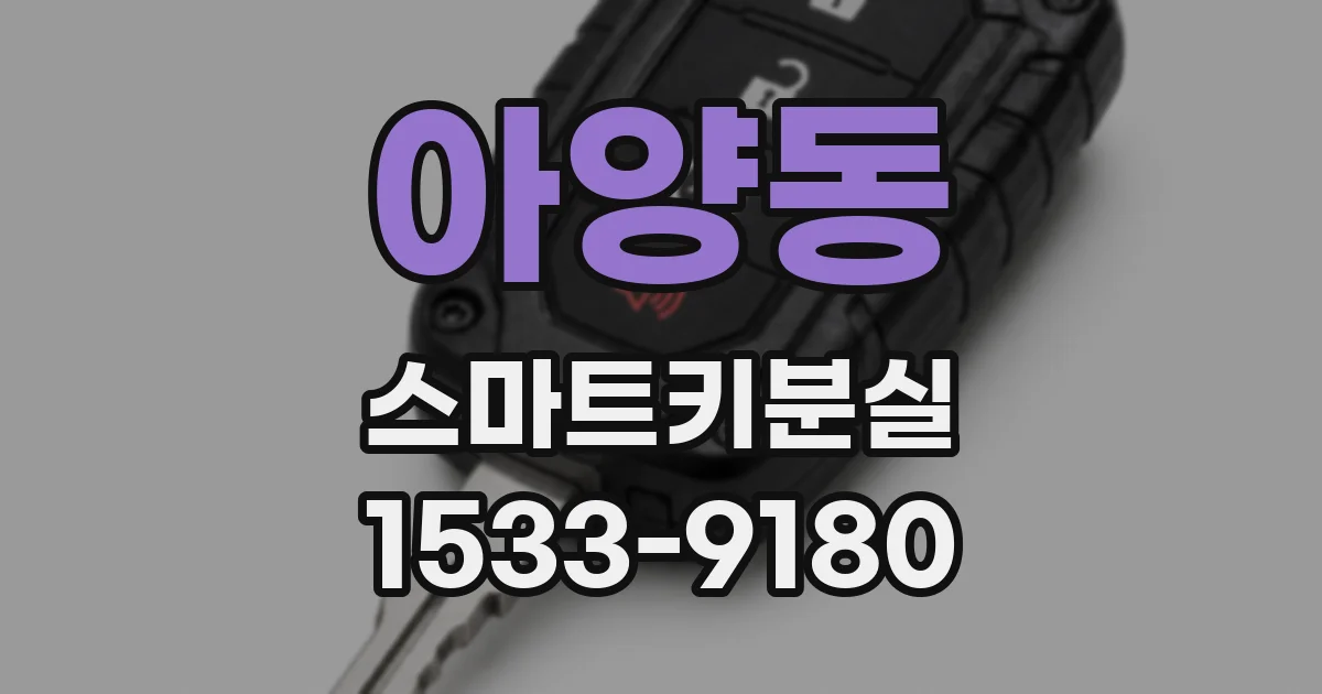 아양동 스마트키분실