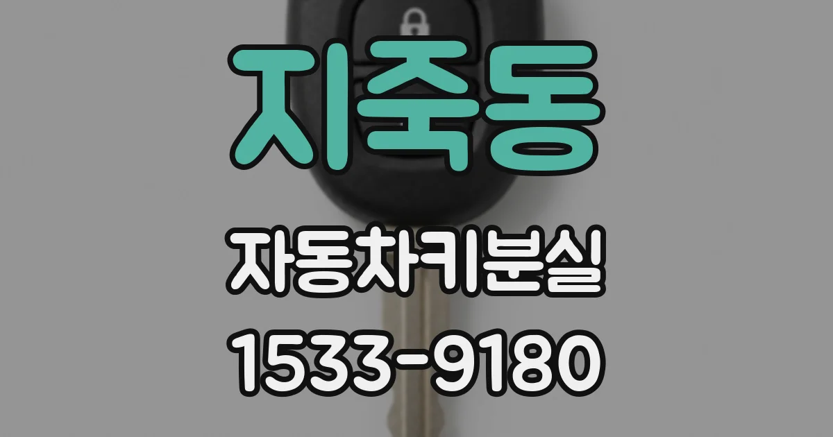 지죽동 자동차키분실