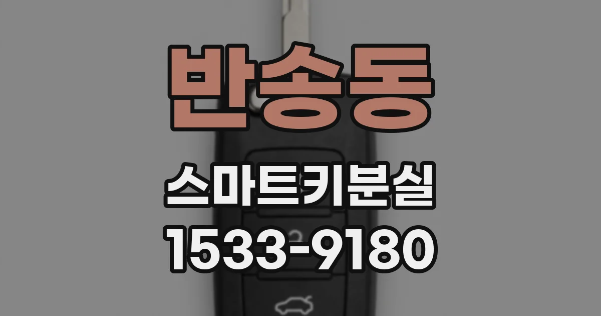 반송동 스마트키분실
