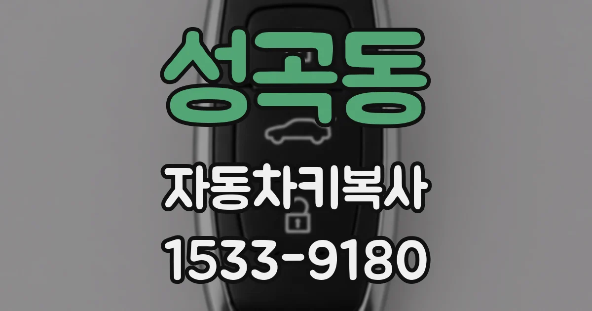 성곡동 자동차키복사