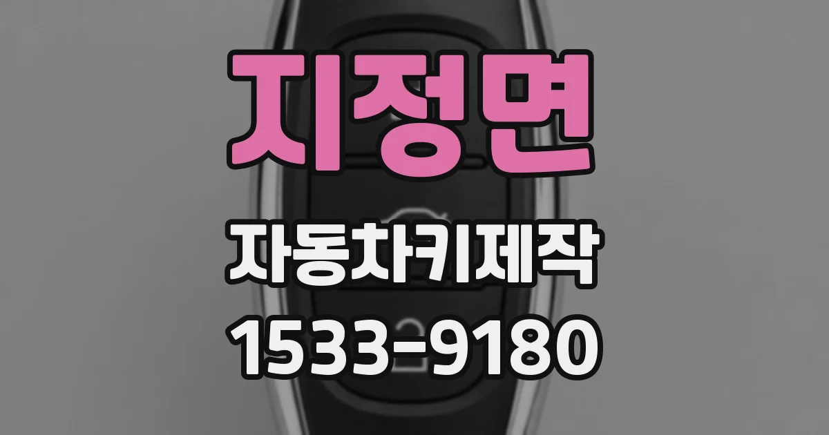 지정면 자동차키제작
