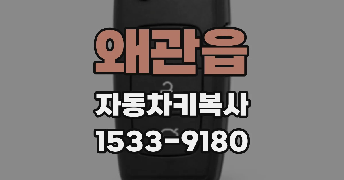 왜관읍 자동차키복사